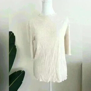 Esqualo Womens Top Lightweight Sand Size Medium NWT